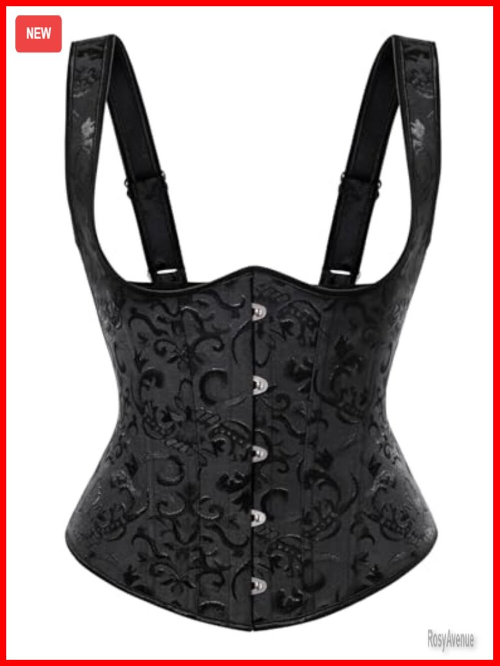Women's Corset Top Renaissance Bodice Steel Boning Adjustable Straps